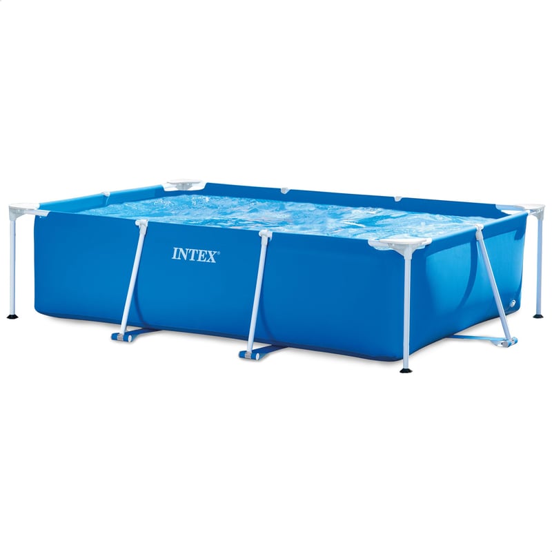 Obdĺžnikový záhradný bazén Intex Metal Frame 260x160x65 cm, modrý, 2282 litrov, nadzemný bazén s kovovou konštrukciou pre deti a rodiny