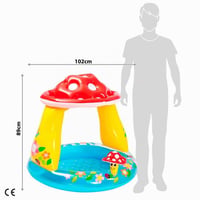Nafukovací detský bazénik Intex Mushroom 57135NP so strieškou, 102x89 cm, 45 l, pre deti od 1-3 rokov 3