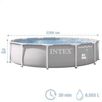 Intex Prizma keretes prémium medence 3,66 x 0,76 m csak medencetest 26710ND 4