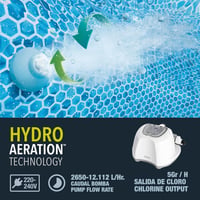 Intex QS500 sósterilizátor medencékhez 26,5 m³-ig - Produzione Cloro 5 g/h, Pump flow 2650-12112 L/h 5