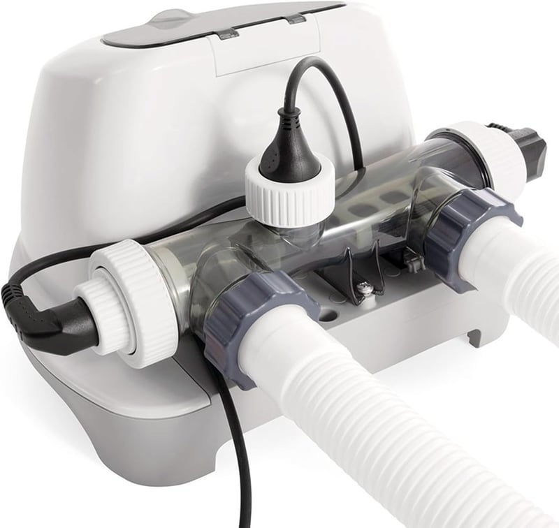 Intex QS500 sósterilizátor medencékhez 26,5 m³-ig - Produzione Cloro 5 g/h, Pump flow 2650-12112 L/h