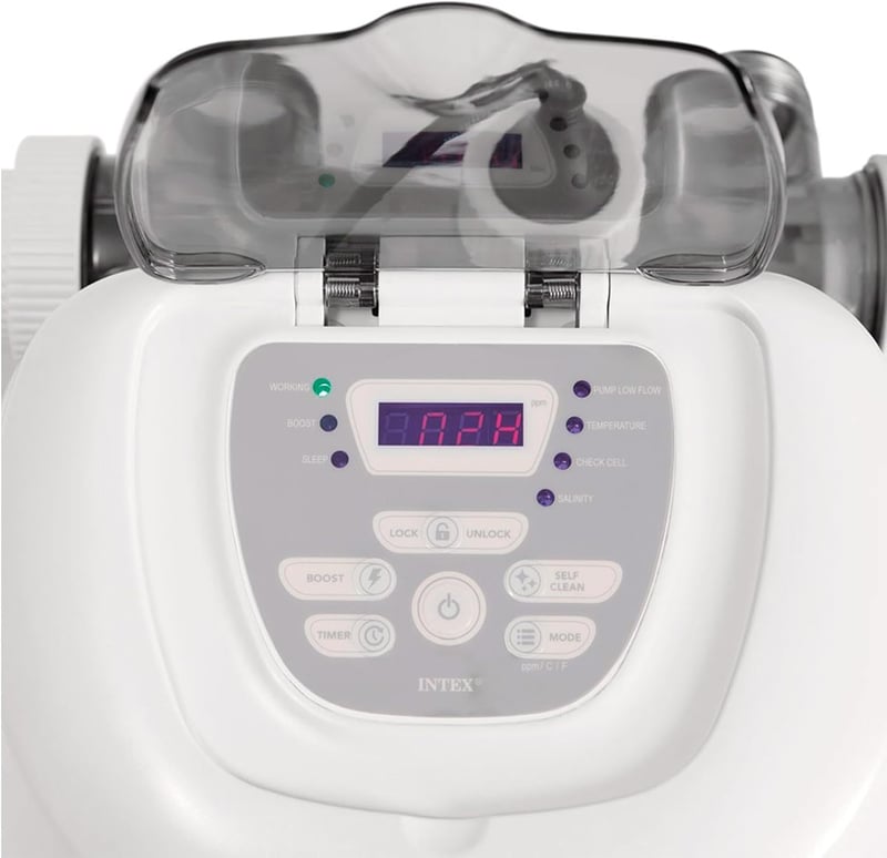 Intex QS500 sósterilizátor medencékhez 26,5 m³-ig - Produzione Cloro 5 g/h, Pump flow 2650-12112 L/h