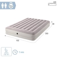 Nafukovací matrac Intex Queen Dura-Beam Prestige Mid-Rise, posteľ pre hostí, dvojlôžko 152x203 cm 5