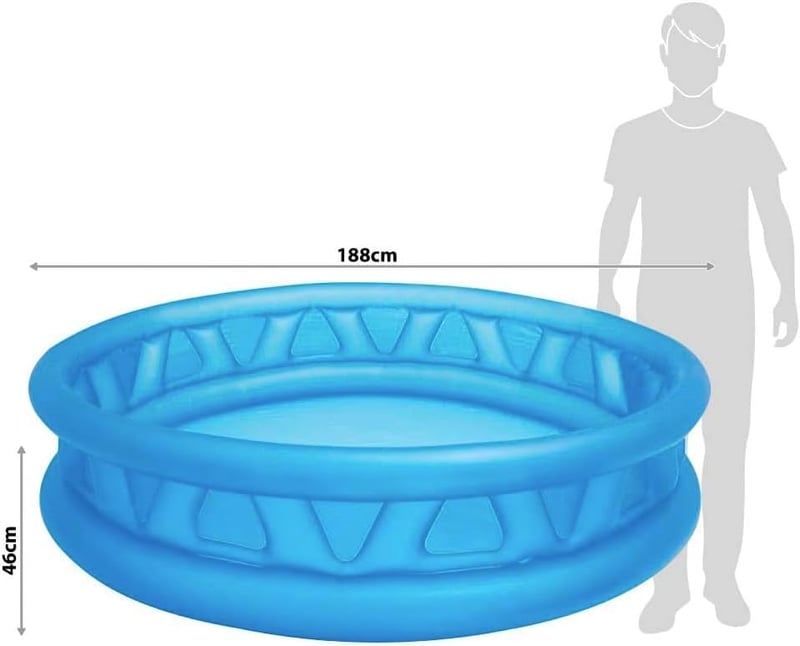 Intex Soft Side medence 188 cm - gyermek felfújható medence 3+ éveseknek - Blue