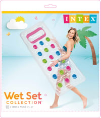 Nafukovací lehátko na opaľovanie Intex Suntanner s 18 vreckami, 188 x 71 cm, ružová a zelená, nosnosť 100 kg (59894EU) 6