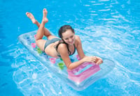 Nafukovací lehátko na opaľovanie Intex Suntanner s 18 vreckami, 188 x 71 cm, ružová a zelená, nosnosť 100 kg (59894EU) 4