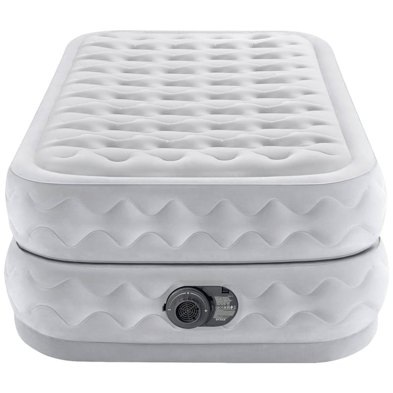 Nafukovacia posteľ pre hostí Intex Supreme Air-Flow pre 2 osoby, 99x191x51 cm, 136 kg, so vstavanou elektrickou pumpou, technológia Fiber-Tech, dvojkomorová