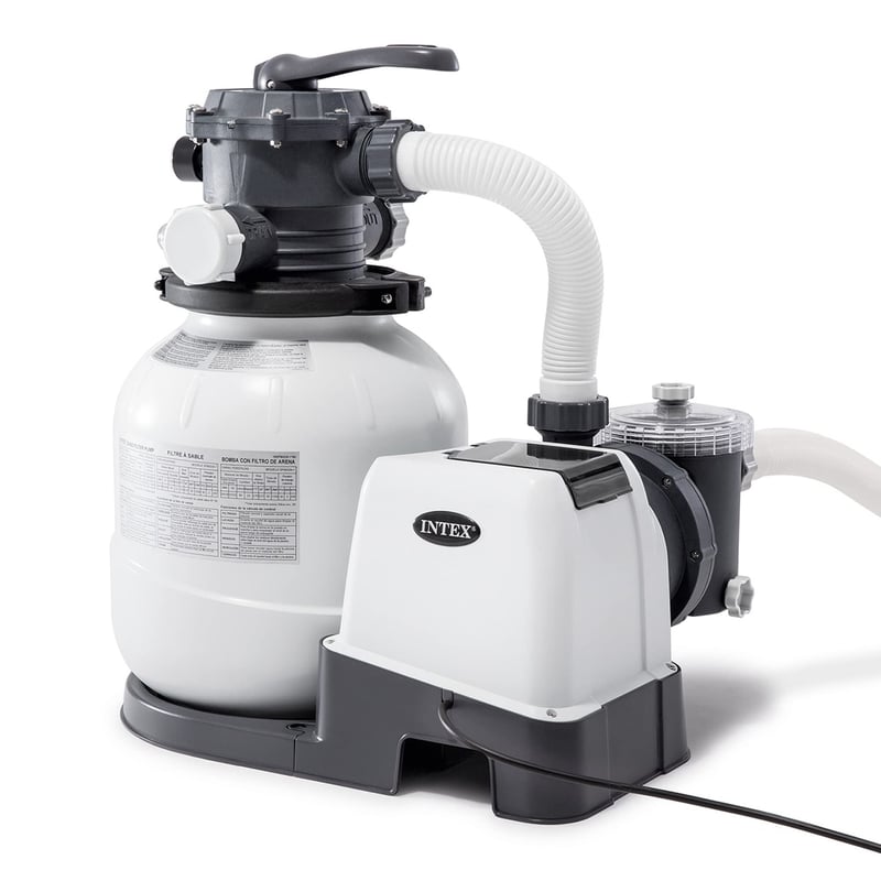 Piesková filtrácia Intex SX2100 s výkonom 6 m³/h pre bazény do 36 m³, biela