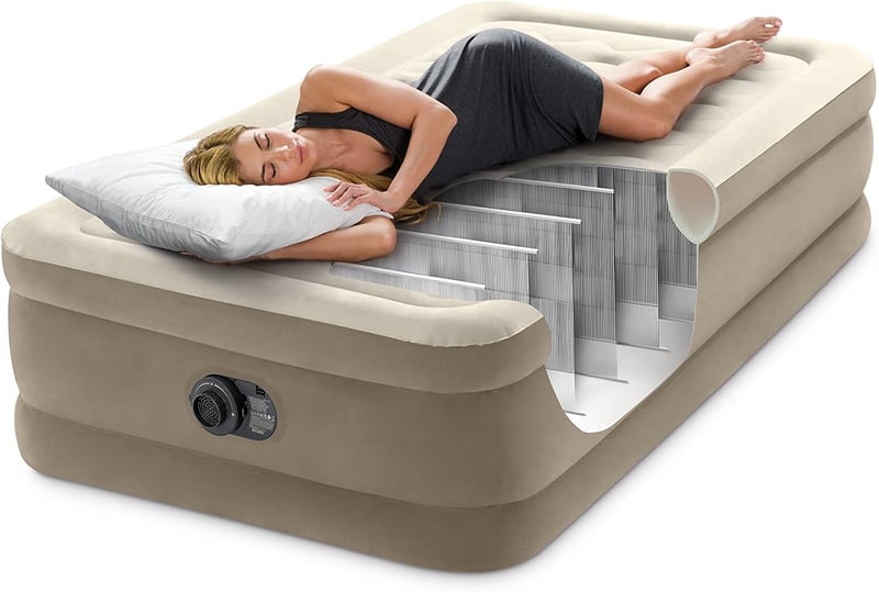 Intex Ultra Plush Légágy Beépített Pumpával 99x191 cm Egyágyas