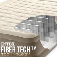 Nafukovacia posteľ pre hostí Intex Ultra Plush Queen s technológiou Fiber-Tech, 152x203x46 cm, pre 2 osoby, béžová (64428ND) 7