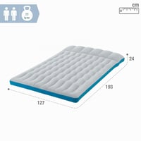 Unisex kempingový matrac Intex - Veľký rozmer, sivo-modrý, ľahká a pohodlná podložka na spanie v prírode 4