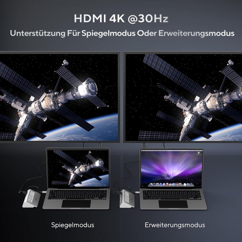 intpw USB-C Hub 9-in-1 Dokkoló Állomás 4K HDMI PD 100W Töltéssel MacBook iPad Laptop Alumínium Elosztó SD Kártya Olvasó