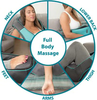 InvoSpa Shiatsu Masszázspárna Nyak Hát Váll Lábra Elektromos Masszírozó Készülék 4