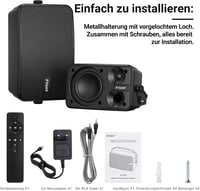 Inwa MZ622 Bluetooth Kültéri Hangfal Pár 400W Vízálló Vezeték Nélküli Stereo 7
