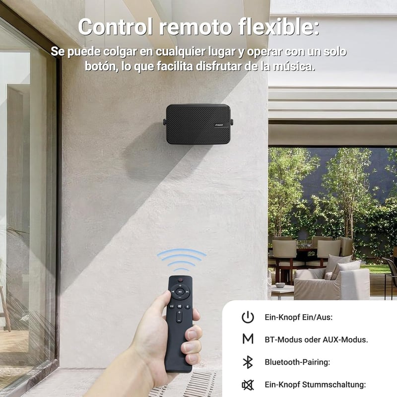 Inwa MZ622 Bluetooth Kültéri Hangfal Pár 400W Vízálló Vezeték Nélküli Stereo