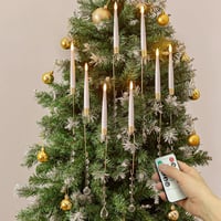 Inweder LED gyertyák távirányítóval 10db karácsonyfa dekoráció időzítővel 1