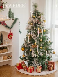 Inweder LED gyertyák távirányítóval 10db karácsonyfa dekoráció időzítővel 3