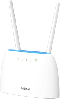 ioGiant AC1200 4G LTE Router SIM kártyához - Dual Band WiFi (867Mbps/5GHz, 300Mbps/2.4GHz), 150Mbps letöltési sebesség, 64 eszköz csatlakozt 1