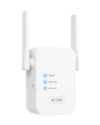 IOGIANT AC1200 WLAN zosilňovač, dvojpásmový 867 Mb/s 5 GHz Wi-Fi opakovač s LAN portom 1