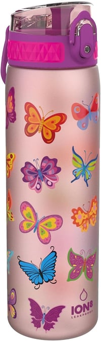 Ion8 szivárgásmentes kulacs pillangó mintával, flip fedéllel, BPA-mentes - 500 ml 1