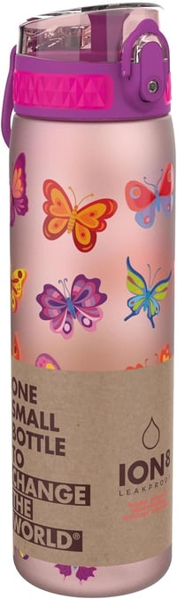 Ion8 szivárgásmentes kulacs pillangó mintával, flip fedéllel, BPA-mentes - 500 ml 9