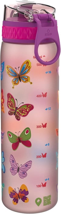 Ion8 szivárgásmentes kulacs pillangó mintával, flip fedéllel, BPA-mentes - 500 ml 5