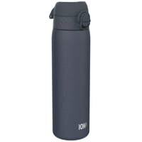 Oceľová fľaša na vodu Ion8 600 ml, nepriepustná, otváranie jednou rukou, vhodná do umývačky riadu, bez BPA, s úchytom na prenášanie, pasuje do držiaka na nápoje, námornícka modrá 1