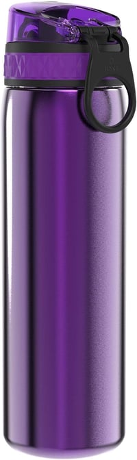 ion8 Classic acél ivópalack flip fedéllel, szivárgásmentes - lila - 600 ml 5