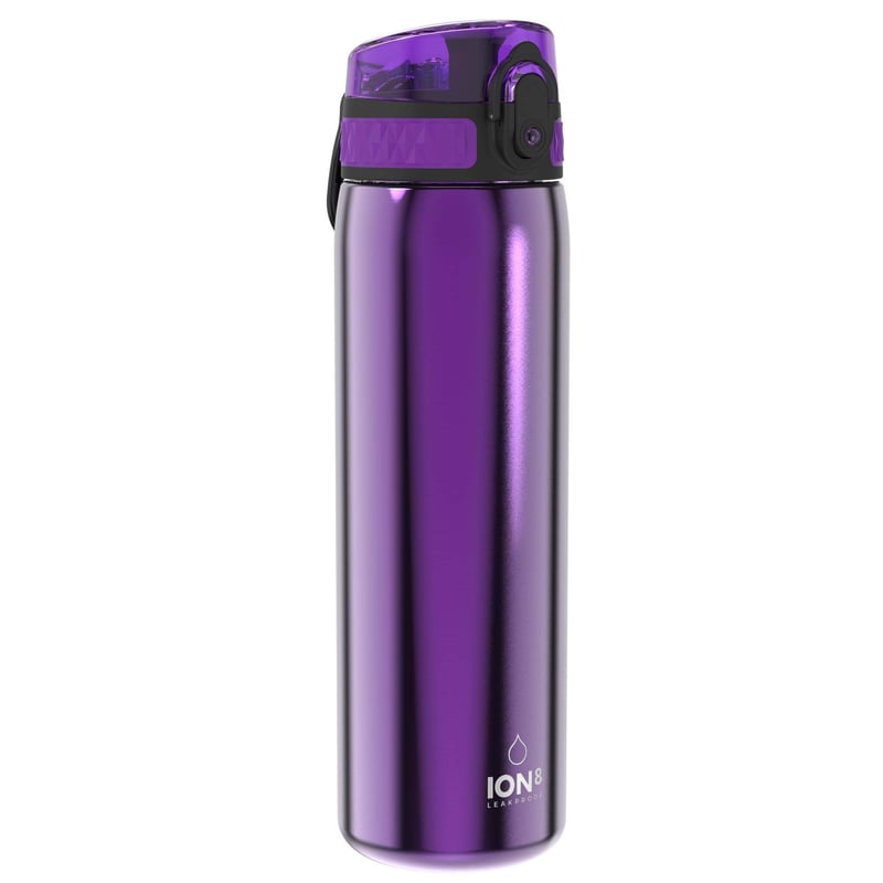 ion8 Classic acél ivópalack flip fedéllel, szivárgásmentes - lila - 600 ml