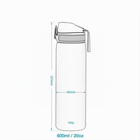 Fľaša na vodu ion8 500 ml, nepriepustná, otváranie jednou rukou, vhodná do umývačky riadu, bez BPA, s rukoväťou, s výklopným vekom, ľahko sa čistí, ružová 8