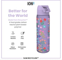 Ion8 Ditsy Floral csöpögésmentes kulacs, BPA-mentes, mosogatógépben mosható - 500 ml 5