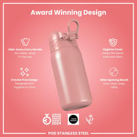 Detská nerezová fľaša ION8 Evo, 400 ml – staroružová 7