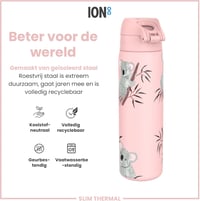 ion8 Evo vákuumszigetelt rozsdamentes acél kulacs 500 ml - Koala mintás 5