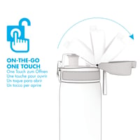 Sticlă pentru copii ion8 350 ml Roșu, etanșă, fără BPA, deschidere cu o singură mână, capac cu clapetă, lavabilă în mașina de spălat vase, cu mâner 2