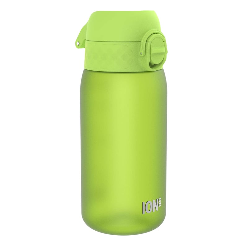 Sticlă pentru copii ion8, 350 ml, Etanșă, Deschidere cu o singură mână, Lavabilă în mașina de spălat vase, Fără BPA, Mâner de transport, Capac cu protecție, Verde