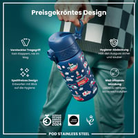 ion8 Evo gyerek kulacs rozsdamentes acél, szivárgásmentes - 400 ml 6
