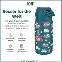 ion8 Evo gyerek kulacs rozsdamentes acél, szivárgásmentes - 400 ml 5