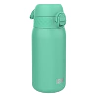 Detská nerezová fľaša ion8 400 ml benzínová, neizolovaná, nepriepustná, otváranie jednou rukou, vhodná do umývačky riadu, uzáver s poistkou, rukoväť 1