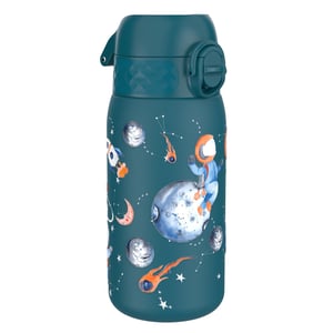 ion8 dječja termos boca od nehrđajućeg čelika 320 ml s uzorkom astronauta, nepropusna, otvaranje jednom rukom — rabljeno (stanje: vidi 2. sliku)