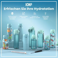 ion8 Evo kulacs rozsdamentes acél, szivárgásmentes, flip fedél - alaszkakék egyszarvús - 600 ml 7