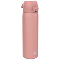 Sticlă de apă ușoară din oțel ion8 600 ml, etanșă, deschidere cu o singură mână, compatibilă cu mașina de spălat vase, capac cu închidere sigură, mâner de transport, roz pudrat 1