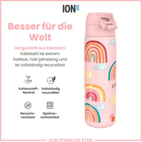 ion8 Evo acél kulacs felcsapós fedéllel, szivárgásmentes - szivárvány - 600 ml 5