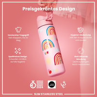 ion8 Evo acél kulacs felcsapós fedéllel, szivárgásmentes - szivárvány - 600 ml 6