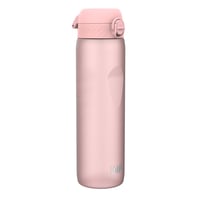 Bidon ion8 1000 ml, etanș, deschidere cu o singură mână, închidere de siguranță, lavabil în mașina de spălat vase, fără BPA, mâner de transport, pentru sport și sală, roz pal 1