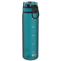 Fľaša na vodu ion8 500 ml Aqua, nepriepustná, otváranie jednou rukou, výklopné viečko, bez BPA, vhodná do umývačky riadu, jednoduché čistenie, s úchytom, klimaticky neutrálna 5