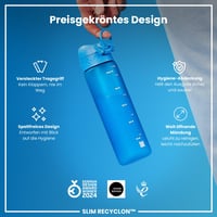 Bidon ion8 500 ml Albastru, deschidere cu o singură mână, fără BPA, lavabil în mașina de spălat vase, etanș, capac cu închidere sigură și mâner de transport 6