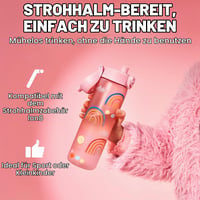 Sticlă ion8 500 ml, etanșă, deschidere cu o singură mână, închidere de siguranță, compatibilă cu mașina de spălat vase, fără BPA, mâner, capac rabatabil, design curcubeu 4