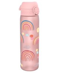Sticlă ion8 500 ml, etanșă, deschidere cu o singură mână, închidere de siguranță, compatibilă cu mașina de spălat vase, fără BPA, mâner, capac rabatabil, design curcubeu 1