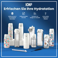 Bidon ion8 500 ml, etanș, deschidere cu o singură mână, fără BPA, lavabil în mașina de spălat vase, cu mâner, capac cu clapetă, model fotbal 7