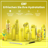 Fľaša na vodu ion8 500 ml, nepriepustná, otváranie jednou rukou, vhodná do umývačky riadu, bez BPA, s rukoväťou, výklopný uzáver, klimaticky neutrálna, motív draka 7